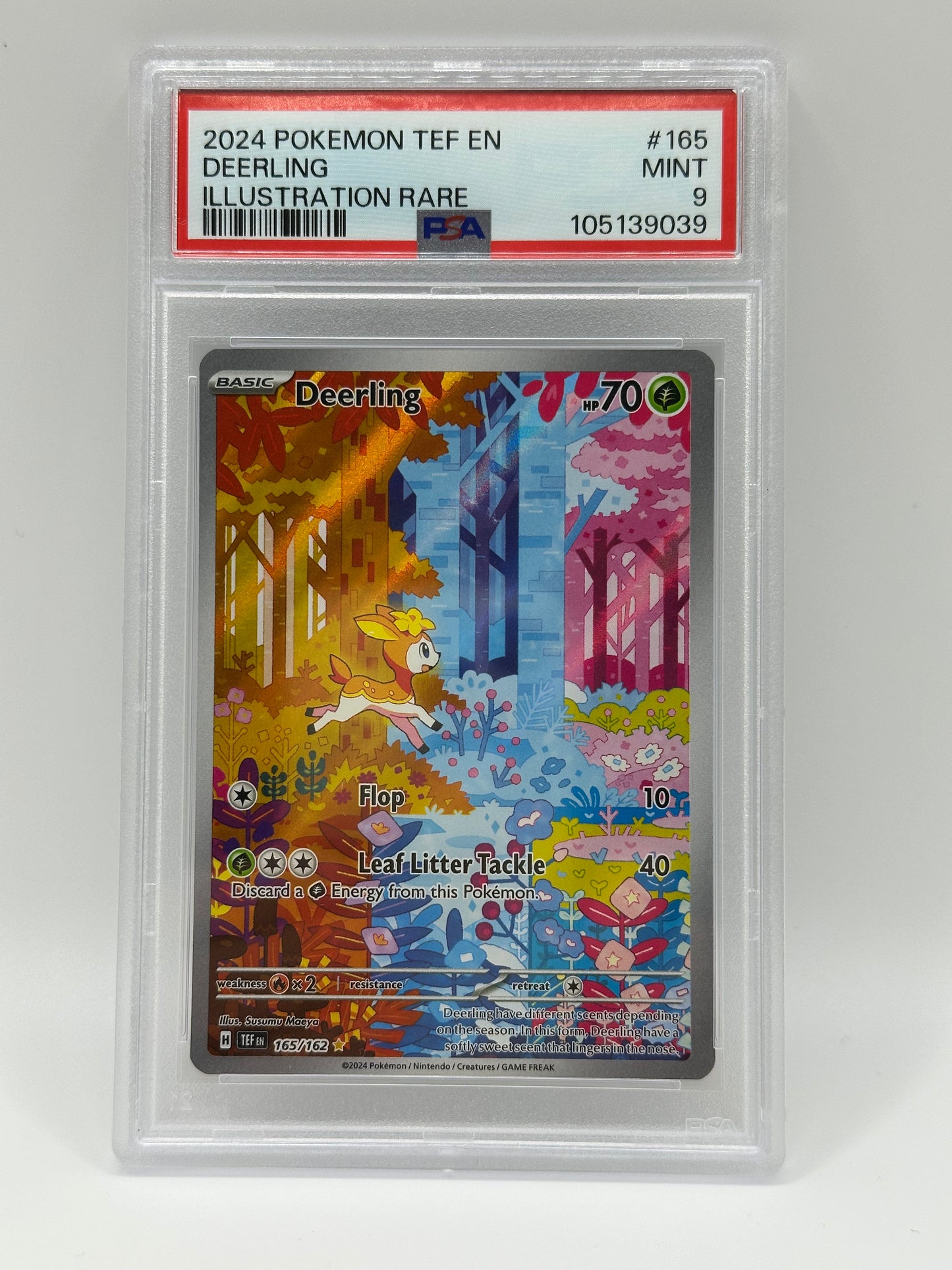 PSA 9 Deerling 165/162 Sv05: Temporal Forces Holo; MINT