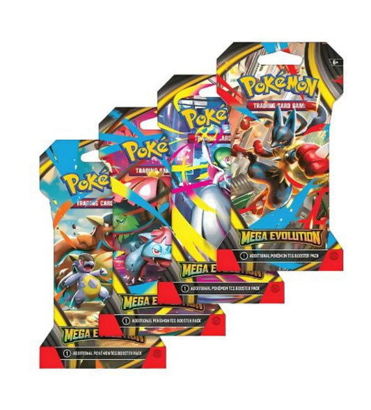 Sobres Emblistados Mega Evolution y Mega Evolución